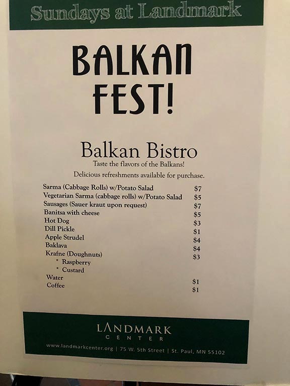 Balkan Festival Food