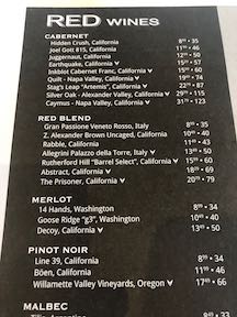 Red wine menu 2