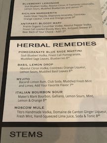 speciality drinks