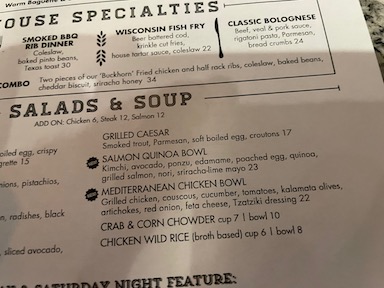salad menu