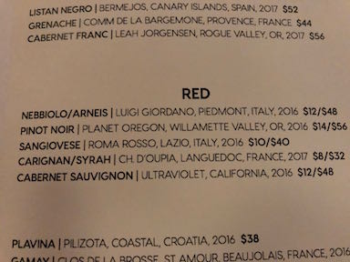 red wines