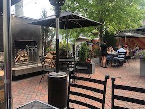 patio outside Butcher & Boar