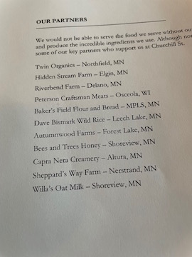 partners menu