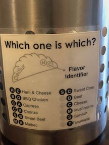 flavours Menu
