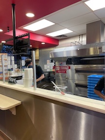 making pizza