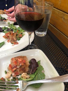 quesadilla & wine